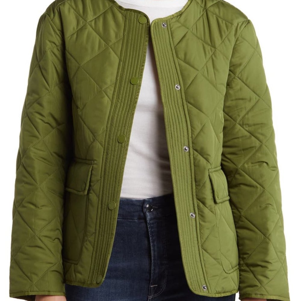 MICHAEL KORS Water Resistant Jacket Quilted Green